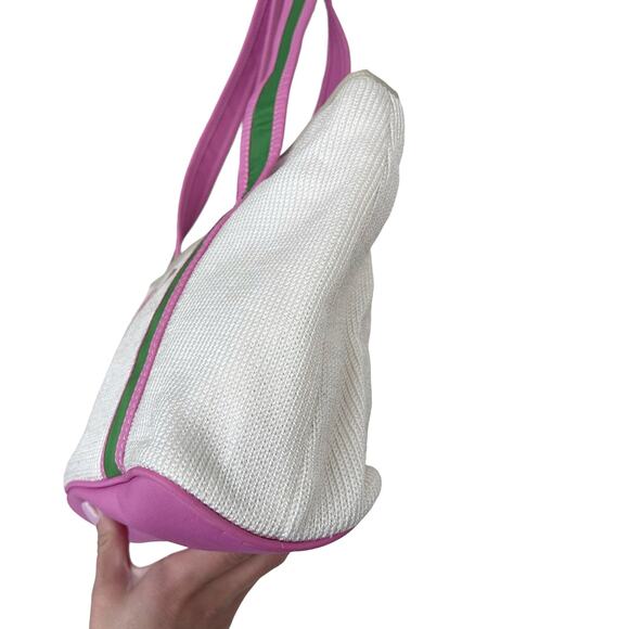 The Sak White Green Pink Shoulder Tote Bag - Picture 5 of 11